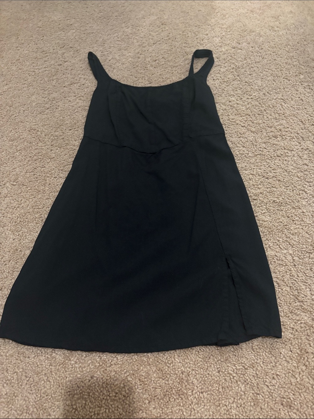 Abercrombie & Fitch Black Mini Slip Dress